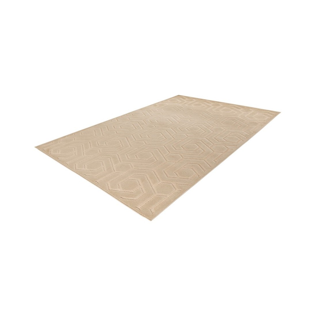 Tapis 300x80cm, design A202A coloris beige - Confort et élégance pour votre intérieur