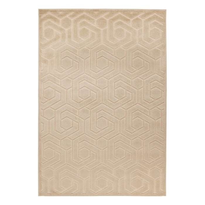 Tapis 300x80cm, design A202A coloris beige - Confort et élégance pour votre intérieur