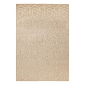 Tapis 170x120cm, design A202A coloris beige - Confort et élégance pour votre intérieur