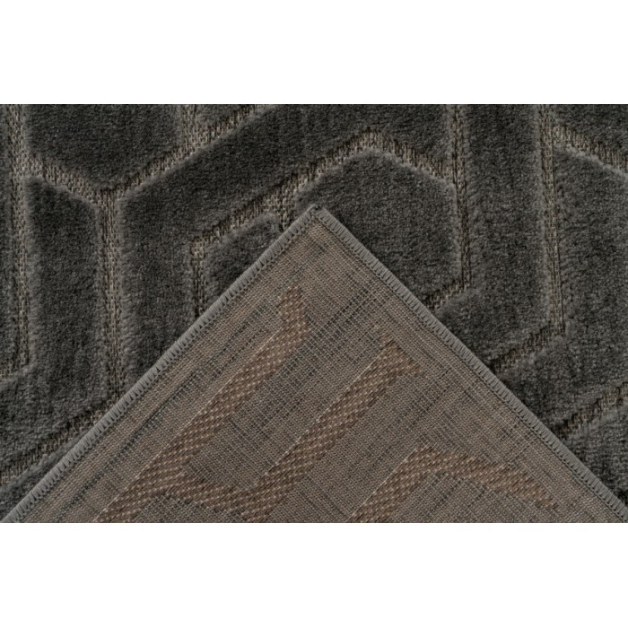Tapis 150x80, design A202A coloris gris - Confort et élégance pour votre intérieur