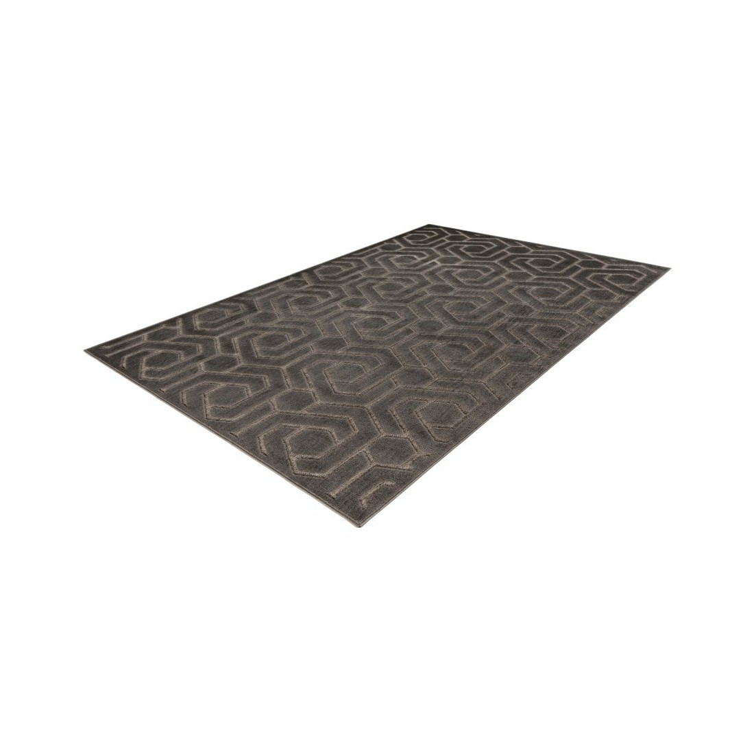 Tapis 290x200cm, design A202A coloris gris - Confort et élégance pour votre intérieur
