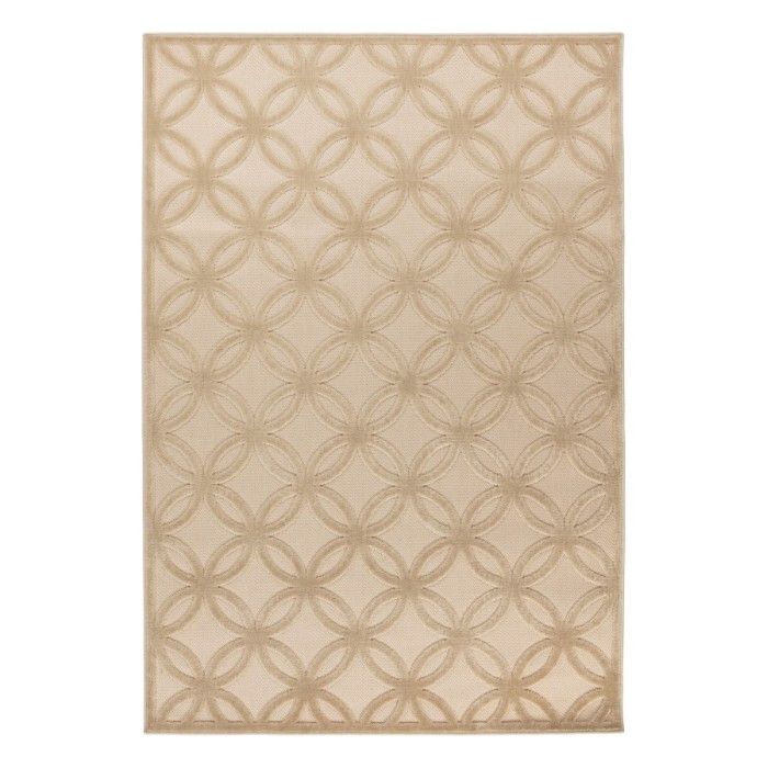Tapis 150x80cm, design A302A coloris beige - Confort et élégance pour votre intérieur