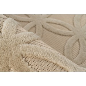 Tapis 300x80cm, design A302A coloris beige - Confort et élégance pour votre intérieur