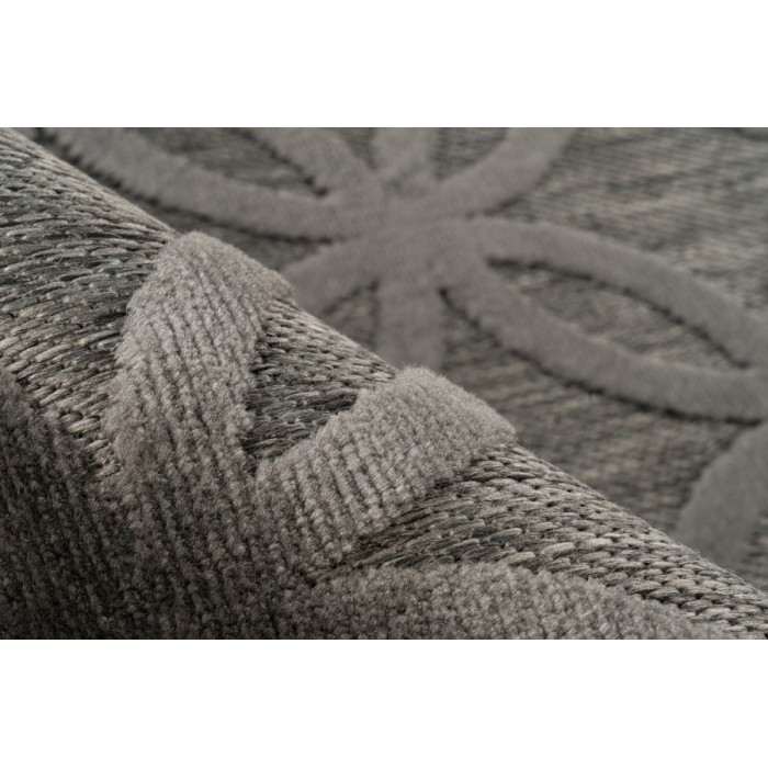 Tapis 150x80cm, design A302A coloris gris - Confort et élégance pour votre intérieur