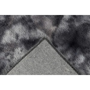 Tapis 150x80cm, design B005O coloris graphite - Confort et élégance pour votre intérieur