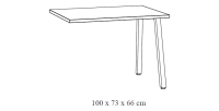Retour pour Bureau – Collection SOON – Coloris Blanc et Noir – Extension Fonctionnelle