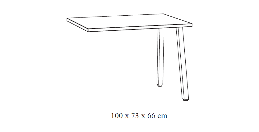 Retour pour Bureau – Collection SOON – Coloris Blanc et Noir – Extension Fonctionnelle