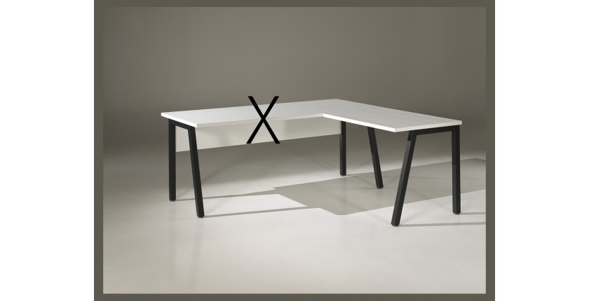 Retour pour Bureau – Collection SOON – Coloris Blanc et Noir – Extension Fonctionnelle
