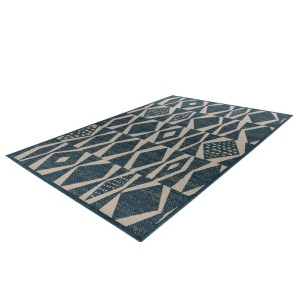 Tapis 150x80cm, design C203I coloris bleu - Confort et élégance pour votre intérieur