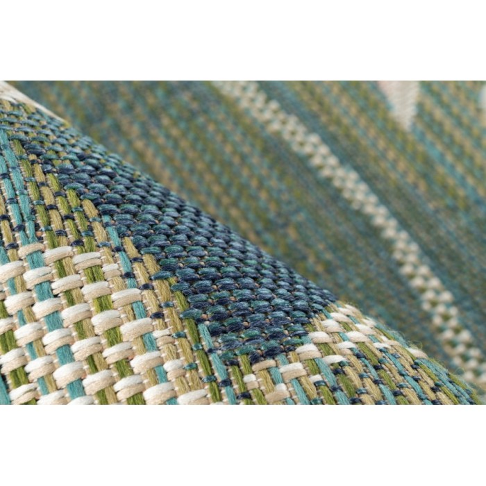 Tapis 150x80cm, design C603I coloris vert - Confort et élégance pour votre intérieur