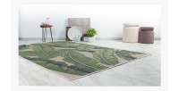 Tapis 230x160cm, design C603I coloris vert - Confort et élégance pour votre intérieur