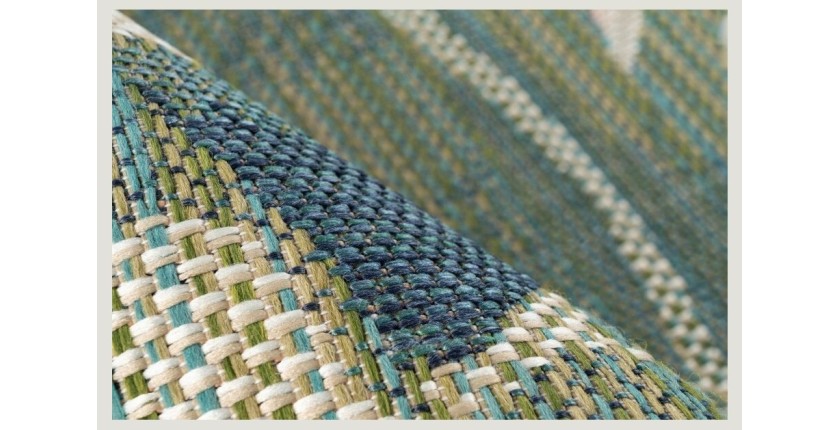 Tapis 230x160cm, design C603I coloris vert - Confort et élégance pour votre intérieur