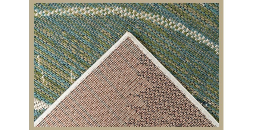 Tapis 230x160cm, design C603I coloris vert - Confort et élégance pour votre intérieur