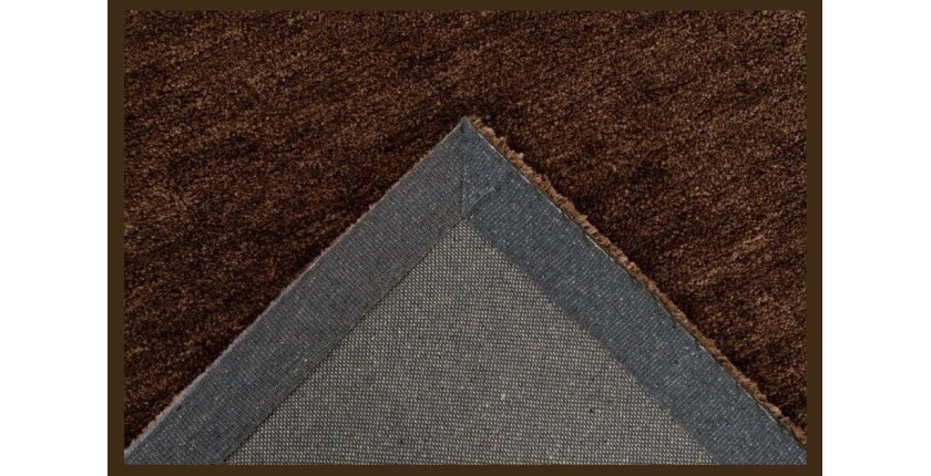 Tapis 230x160cm, design C007Y coloris brun clair - Confort et élégance pour votre intérieur