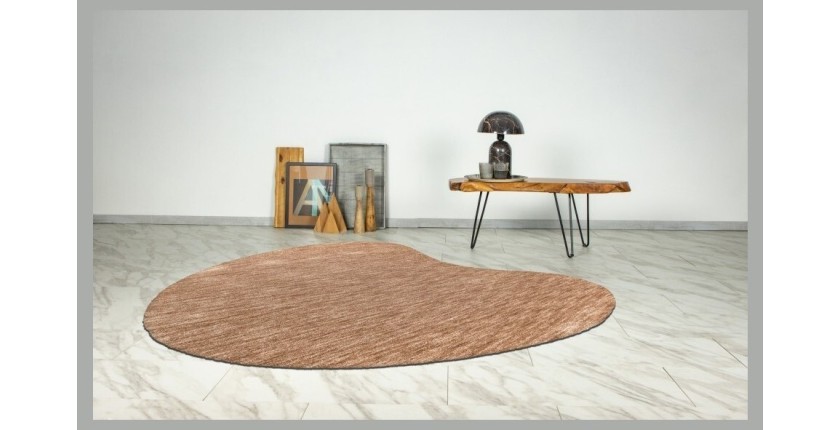 Tapis 230x160cm, design C008Y coloris beige - Confort et élégance pour votre intérieur