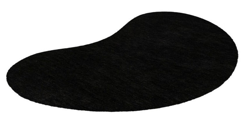 Tapis 230x160cm, design C008Y coloris noir - Confort et élégance pour votre intérieur