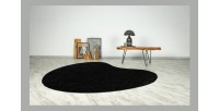 Tapis 230x160cm, design C008Y coloris noir - Confort et élégance pour votre intérieur