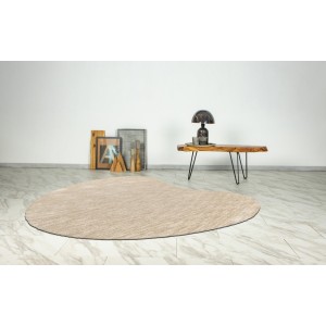 Tapis 230x160cm, design C008Y coloris ivoire - Confort et élégance pour votre intérieur