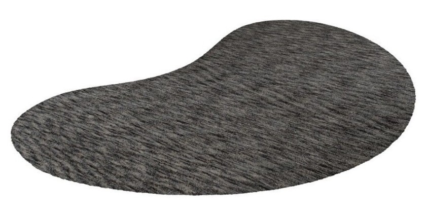 Tapis 230x160cm, design C008Y coloris argent - Confort et élégance pour votre intérieur