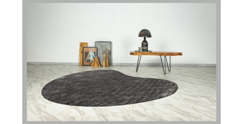 Tapis 230x160cm, design C008Y coloris argent - Confort et élégance pour votre intérieur