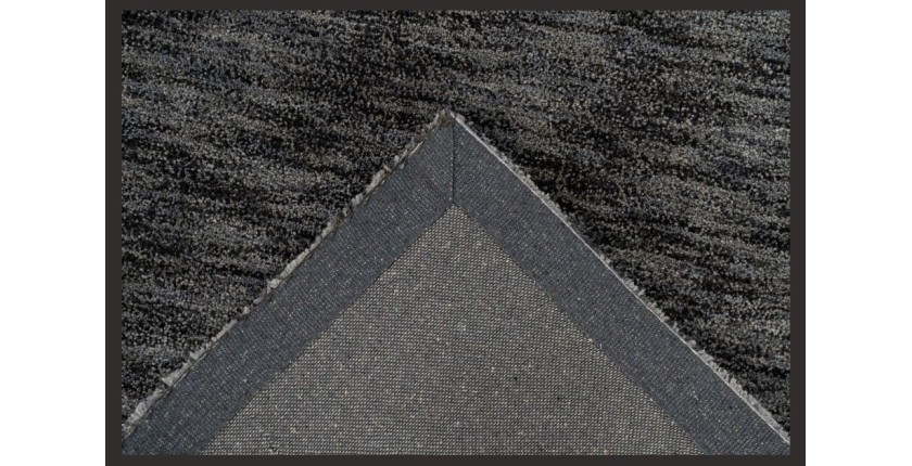 Tapis 230x160cm, design C008Y coloris argent - Confort et élégance pour votre intérieur