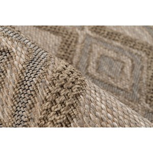 Tapis 150x80cm, design C203A coloris naturel - Confort et élégance pour votre intérieur