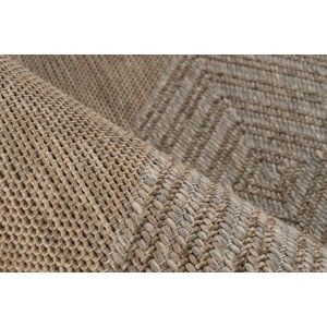Tapis 150x80cm, design C403A coloris naturel - Confort et élégance pour votre intérieur