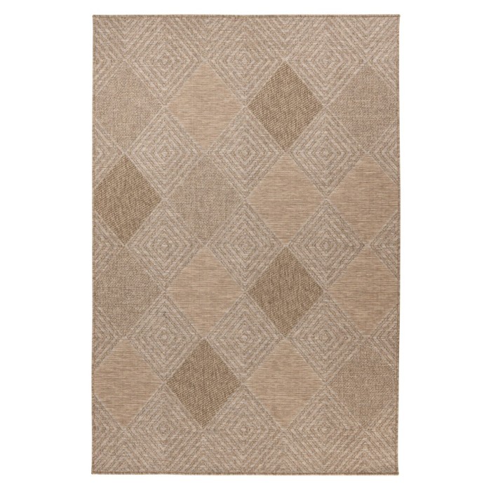 Tapis 150x80cm, design C403A coloris naturel - Confort et élégance pour votre intérieur