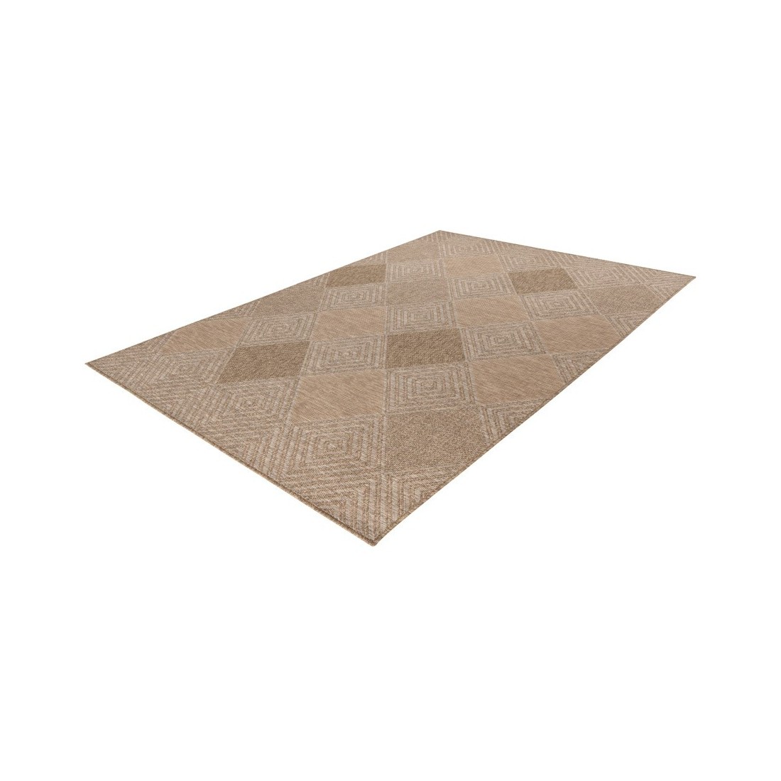 Tapis 170x120cm, design C403A coloris naturel - Confort et élégance pour votre intérieur