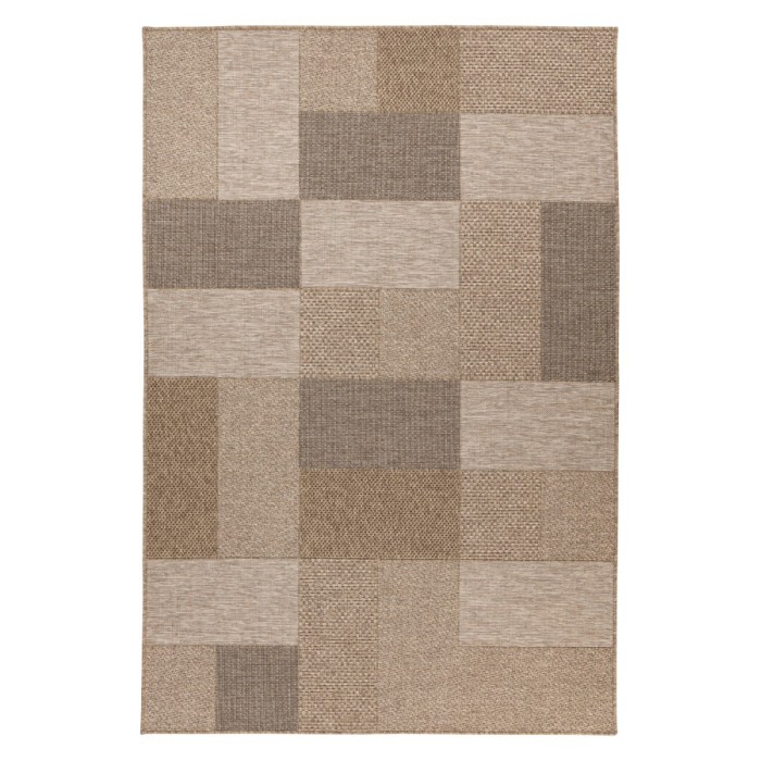 Tapis 150x80cm, design C603A coloris naturel - Confort et élégance pour votre intérieur