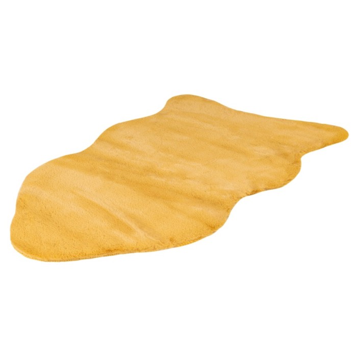 Tapis 90x60cm, design C005Y coloris jaune doré - Confort et élégance pour votre intérieur