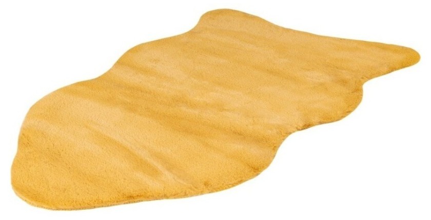 Tapis 90x60cm, design C005Y coloris jaune doré - Confort et élégance pour votre intérieur