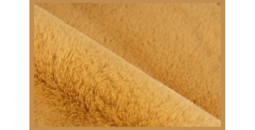 Tapis 90x60cm, design C005Y coloris jaune doré - Confort et élégance pour votre intérieur