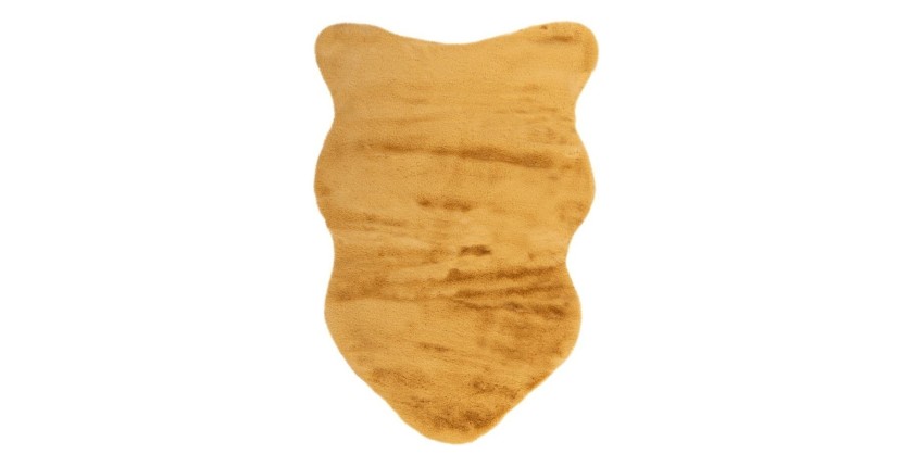 Tapis 90x60cm, design C005Y coloris jaune doré - Confort et élégance pour votre intérieur