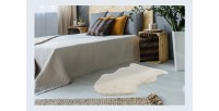 Tapis 90x60cm, design C005Y coloris ivoire - Confort et élégance pour votre intérieur