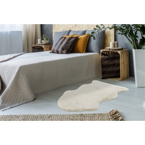 Tapis 90x60cm, design C005Y coloris ivoire - Confort et élégance pour votre intérieur