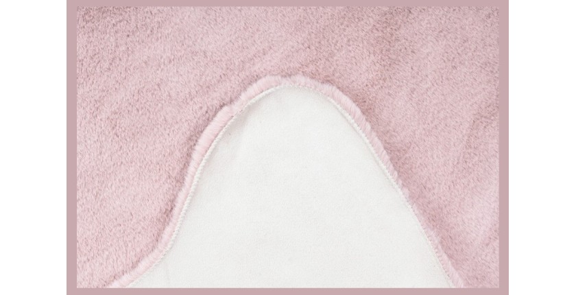 Tapis 90x60cm, design C005Y coloris rose - Confort et élégance pour votre intérieur