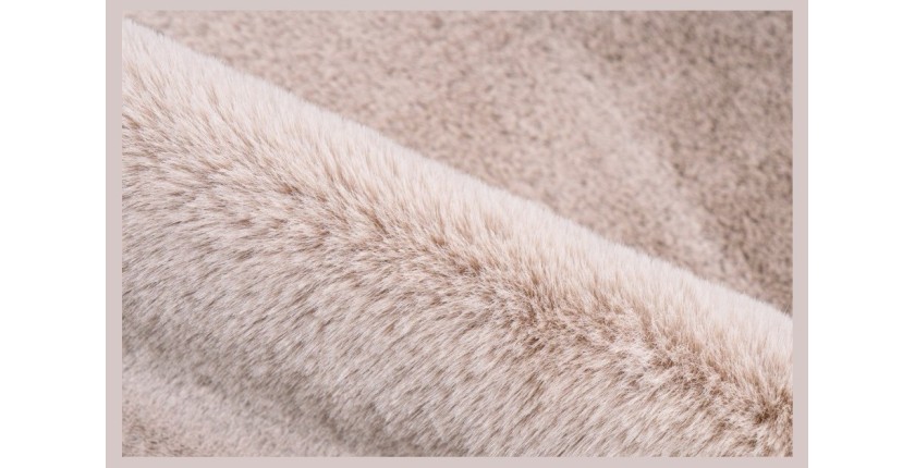 Tapis 90x60cm, design C005Y coloris taupe - Confort et élégance pour votre intérieur