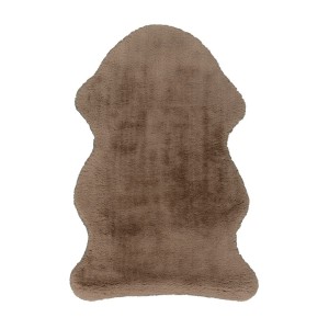 Tapis 90x60cm, design C005Y coloris taupe - Confort et élégance pour votre intérieur