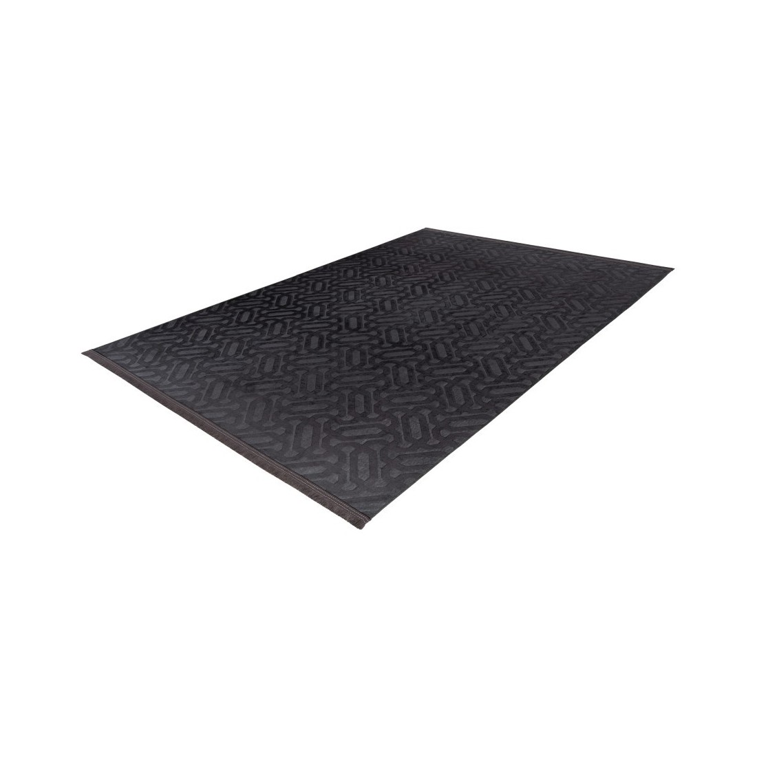 Tapis 280x200cm, design D012A coloris graphite - Confort et élégance pour votre intérieur