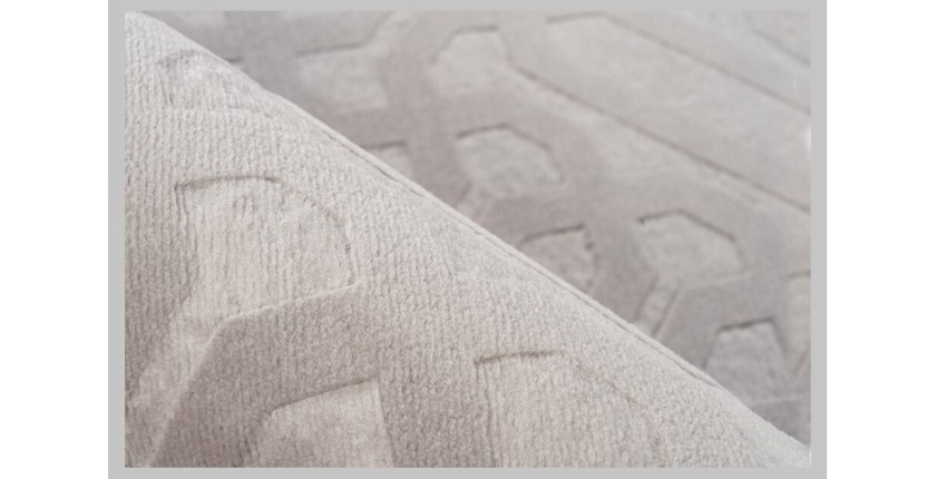 Tapis 140x80cm, design D012A coloris gris - Confort et élégance pour votre intérieur