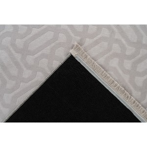 Tapis 140x80cm, design D012A coloris gris - Confort et élégance pour votre intérieur