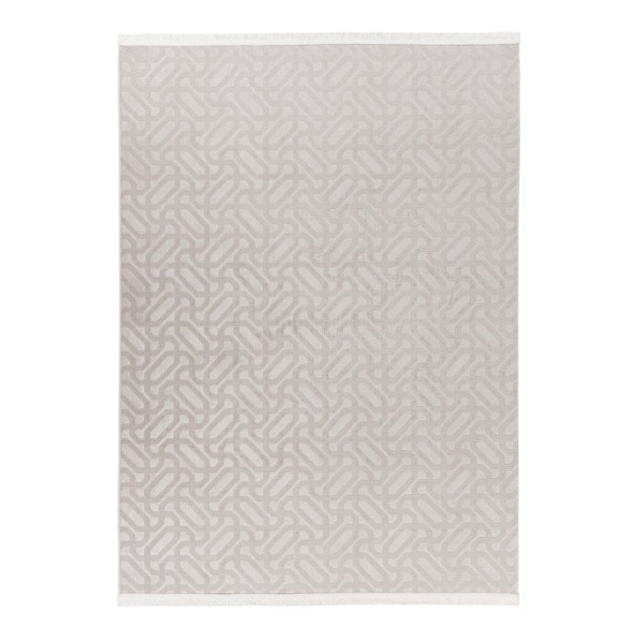 Tapis 140x80cm, design D012A coloris gris - Confort et élégance pour votre intérieur
