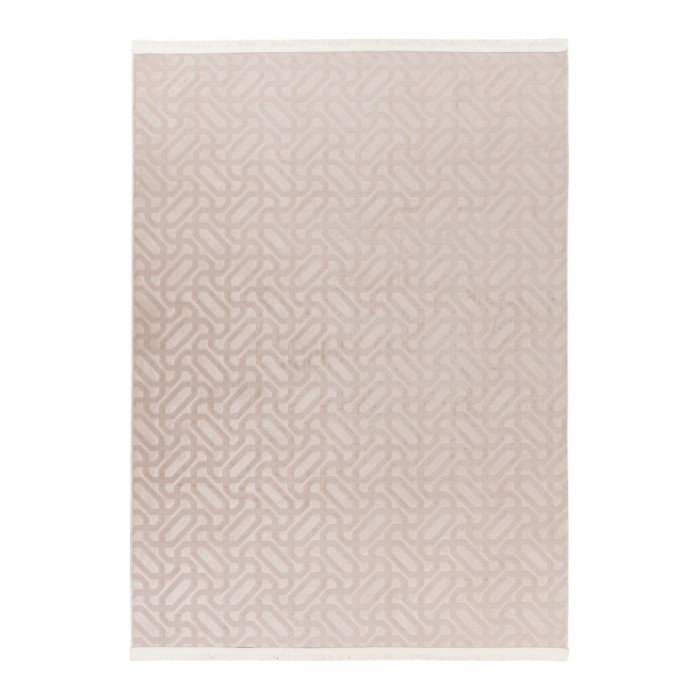 Tapis 140x80cm, design D012A coloris taupe clair - Confort et élégance pour votre intérieur