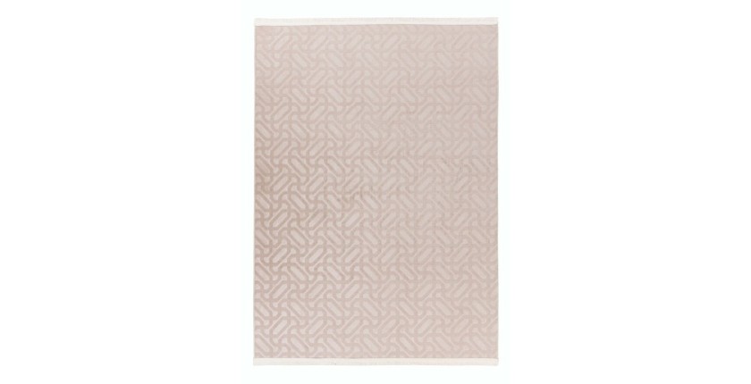 Tapis 140x80cm, design D012A coloris taupe clair - Confort et élégance pour votre intérieur