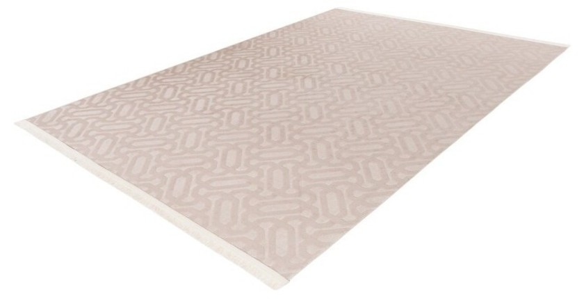 Tapis 160x120cm, design D012A coloris taupe clair - Confort et élégance pour votre intérieur