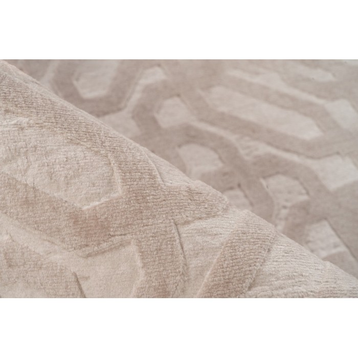Tapis 280x200cm, design D012A coloris taupe clair - Confort et élégance pour votre intérieur