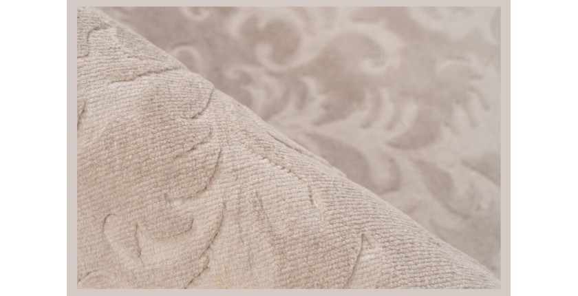 Tapis 280x200cm, design D112A coloris taupe clair - Confort et élégance pour votre intérieur