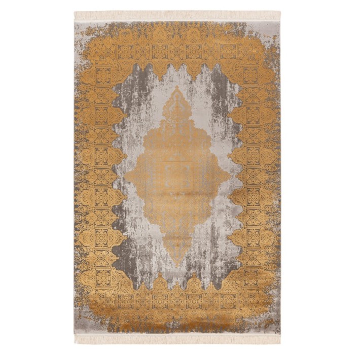 Tapis 230x160cm, design E109E coloris doré - Confort et élégance pour votre intérieur