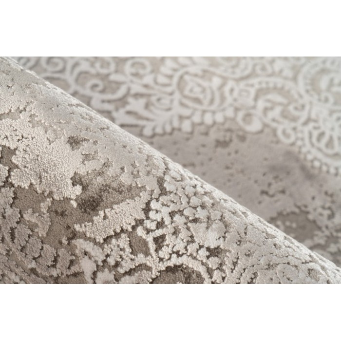 Tapis 290x200cm, design E109E coloris argent - Confort et élégance pour votre intérieur